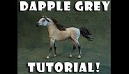 How to Paint a Dapple Grey Model Horse Tutorial