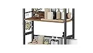Over The Toilet Storage Rack, 4 Tier Over Toilet Bathroom Organizer Shelf, Freestanding Above Toilet Stand with Toilet Paper Holder for Washroom, Laundry, Space Saver, Easy to Assemble