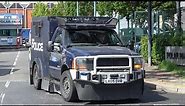 *RARE* Metropolitan Police Armoured FORD F450 Jankel spotted leaving Heathrow police station!