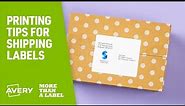 Printing Tips for Shipping Labels | Avery Products