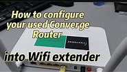 Use Converge Router as Wifi extender #extender #wireless #wifi