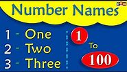 Number Names 1 to 100 | Spelling 1 to 100, Numbers in Words 1 to 100 | Number and Spelling