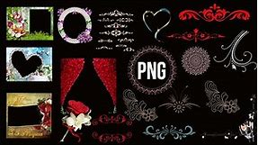 PNG Border Frame Bundle Free Download | PNG Frame | Yousuf Graphics