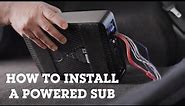 How to install a powered sub in your car | Crutchfield