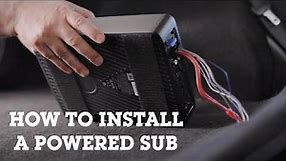 How to install a powered sub in your car | Crutchfield