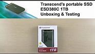 Transcend ESD380C 1TB Unboxing and testing