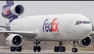 *DC-10 vs MD-11!!* FedEx Trijets arriving in Montreal (YMX / CYMX)