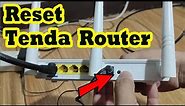 How to reset Tenda Router (F3)