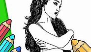 Play Ariana Grande Coloring Pages | Free Online  Games. KidzSearch.com