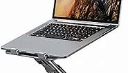 Laptop Stand for Desk - Adjustable Height Laptop Riser with 360° Rotating Base, Foldable and Portable Laptop Stand, Suitable for All 10”-17” Laptops.