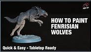 HOW TO PAINT FENRISIAN WOLVES - Quick Easy Tabletop Techniques - Warhammer 40k Space Wolves Army