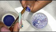 DIY Blue Glitter Nails - Blue Glitter Ombre Nails
