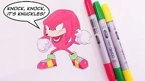 Draw TYSON HESSE'S Knuckles the Echidna | SONIC MANIA