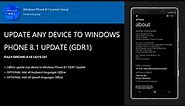 How to update any WP device to Windows Phone 8.1 Update (GDR1) Fully-Offline