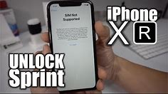 How To Unlock iPhone XR From Sprint to Any Carrier