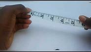 How to read a tape measure (Inches side)