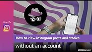 How to View Instagram Posts and Stories Without an Account