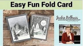 Homemade Christmas Card Ideas That Are Easy To Make | Easy Fun Fold Card