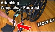 ♿️ Attaching footrests on a Wheelchair (How to in 4K)