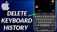 How To Delete Keyboard History iPhone