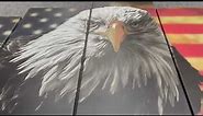 American Flag Eagle Canvas Wall Art