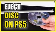 How to Eject a DISC on PS5 with Controller or Button (Fast Tutorial)