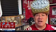 Rabid 49ers fan goes through face-painting transformation on game days