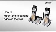 Mount the telephone on the Wall - VTech CS5229/CS5229-2/CS5229-3/CS5229-4/CS5229-5