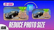 How to Reduce Photo File Size on iPhone or iPad
