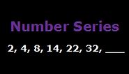 Number Series and Puzzles - 2, 4, 8, 14, 22, 32 , ___ (Difficulty - Medium)