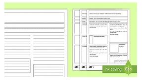 KS2 Newspaper Report Differentiated Prompts and Worksheets