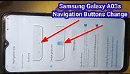 Samsung A03s Navigation Bar Settings | How To Change Navigation Buttons in SAmsung Galaxy A03s