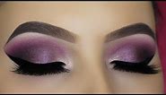 Purple Shimmer Eye Makeup Tutorial