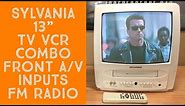 Sylvania WSSC132 CRT TV VCR Combo