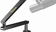 MAONO Microphone Arm, Mic Boom Arm with Cable Management Channels, Desk Clamp, Versatile Mounting, and Fully Adjustable, Heavy Duty Microphone Stand for Podcast (Low Profile (BA92 Black))