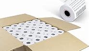 (50 Rolls) 2 1/4" 85' feet White Thermal Paper Cash Register POS Receipt, Fits All Credit Card Terminal Great For Retail Business POS Cash Registers White