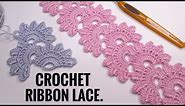 SUPER RIBBON LACE pattern for Beginners Easy to Crochet