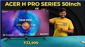 "Acer H Pro 50 TV Review: 🎬🔊 Immersive Viewing Experience with Powerful 76-Watt Speaker! 🎧🔥"