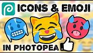 How to Add Icons and Emoji in Photopea - Super Quick and Easy Technique!