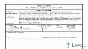 Learn How to Fill the DA form 2823 Sworn Statement