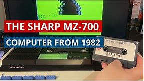 The Sharp MZ-700 computer from 1982. Games, basic and restoration