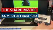 The Sharp MZ-700 computer from 1982. Games, basic and restoration