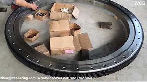 WCB Slewing bearing ring swing gear turntable production track assembly test