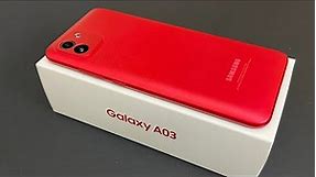 Unboxing SAMSUNG Galaxy A03 - Red