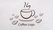 Adobe illustrator CC : How to Create a Coffee Logo Design for Cafe or Shop #1