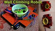 Wall Climbing Robot Car using Arduino, Bluetooth & Android App