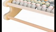 Abacus for Kids - Math Counting Toy Made of Wooden Beads and Rack - Children's Wood Number Counters for Teaching Addition, Subtraction and More - Counting Tool for Toddlers and 1st Grade Kids