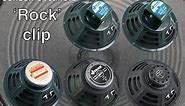 Jensen 10" speaker clip comparison - Rock clip