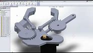 Robotic gripper mechanism | robotic gripper design | solidworks assembly of gripper | end effector