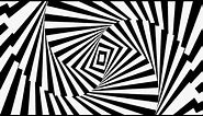 Black and White Op Art Visual Background Video